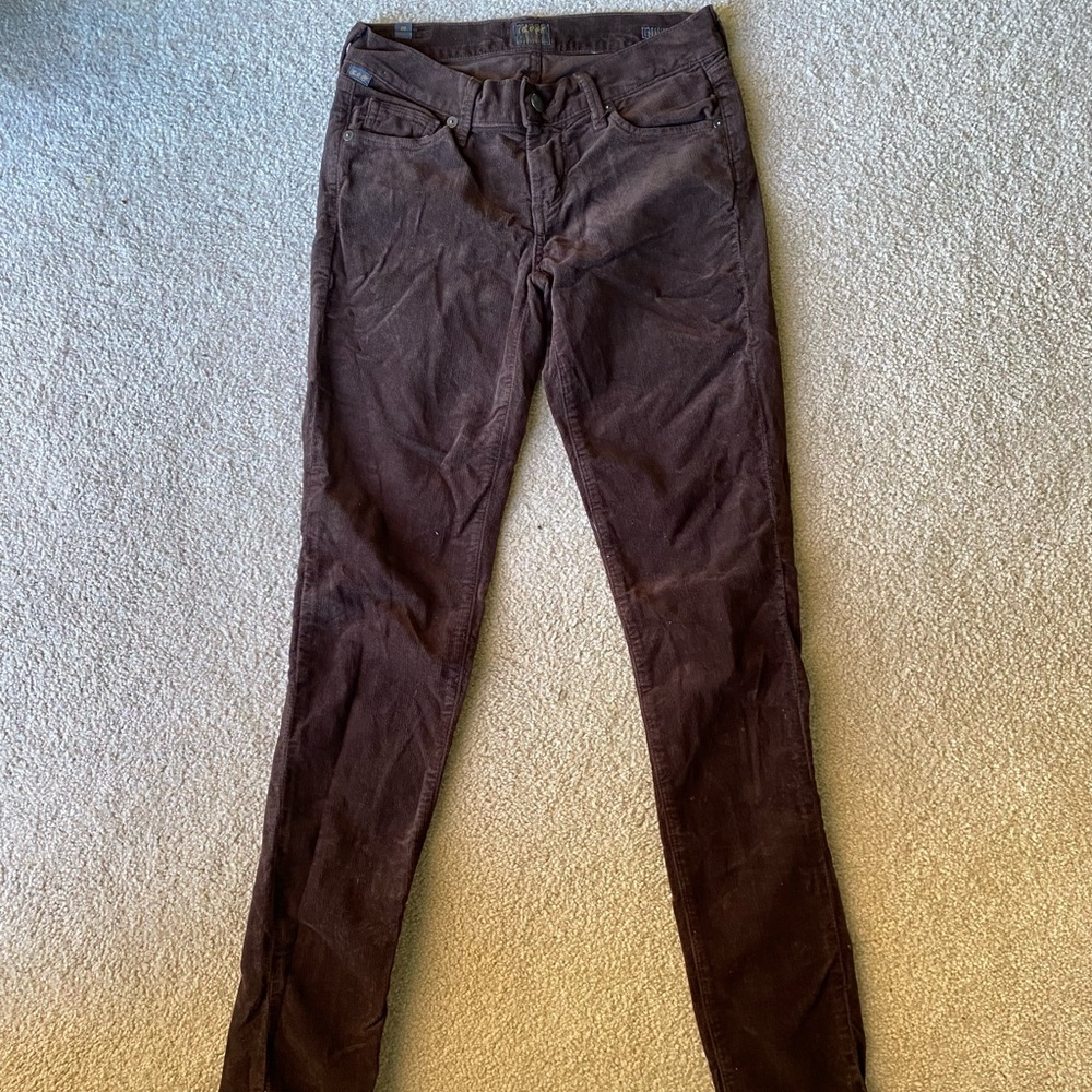 Brown corduroy pants citizens of humanity size 26